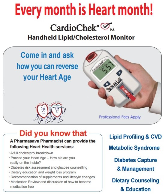 cardio check at London road Pharmasave